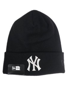 画像1: NEW ERA BASIC CUFF KNIT RHINESTONE BADGE YANKEES (1)