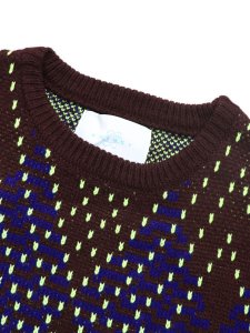 画像3: 【送料無料】WHIMSY SOCKS BIG ARGYLE SWEATER BROWN (3)