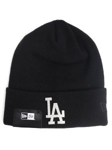 画像1: NEW ERA BASIC CUFF KNIT RHINESTONE BADGE DODGERS (1)