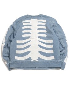 画像2: 【送料無料】VANSON DENIM RIDERS JACKET BLUE (2)