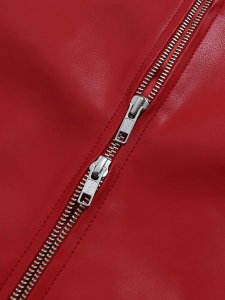 画像7: 【送料無料】TROOP CHAMPION FAUX LEATHER JACKET RED/WHITE (7)