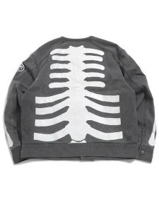 画像2: 【送料無料】VANSON DENIM RIDERS JACKET BLACK (2)