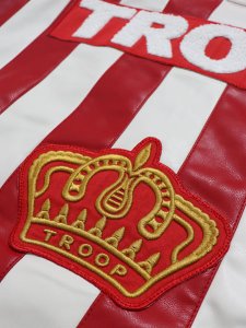 画像6: 【送料無料】TROOP CHAMPION FAUX LEATHER JACKET RED/WHITE (6)