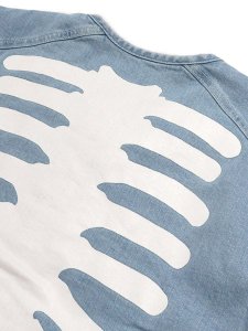 画像4: 【送料無料】VANSON DENIM RIDERS JACKET BLUE (4)