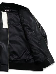 画像8: 【送料無料】TROOP CHAMPION FAUX LEATHER JACKET BLACK/WHITE (8)