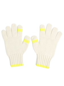 画像2: WHIMSY SOCKS WOOL GLOVE IVORY (2)