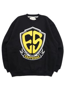 画像1: 【送料無料】WEST WEAR ES EMBROIDERY LOGO CREWNECK BLACK/YEL/SLV (1)