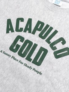 画像3: 【送料無料】ACAPULCO GOLD ARCH LOGO CREWNECK SWEATSHIRT SILVER GREY (3)