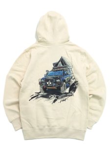 画像2: 【送料無料】HUF TOYOTA TACOMA OVERLAND PO HOODIE SAND (2)