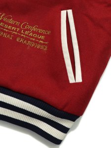 画像4: 【送料無料】MARKET MARKET OLD WEST VARSITY JACKET NAVY/SALSA (4)