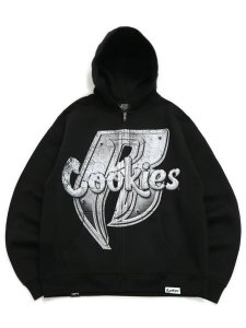 画像1: 【送料無料】COOKIES CLOTHING RUFF RYDERS CHROME FULL ZIP HOODIE (1)