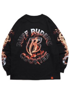 画像1: COOKIES CLOTHING RUFF RYDERS FLAME LS TEE (1)