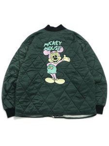 画像1: 【送料無料】HUF MICKEY QUILTED WORK JACKET FOREST GREEN (1)