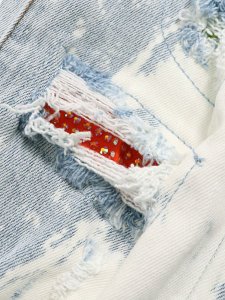 画像7: 【送料無料】mnml X409 RHINESTONE SKINNY DENIM BLUE (7)