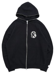 画像1: 【送料無料】BILLIONAIRE BOYS CLUB BB ZIP HELMET ZIP FRONT HOODIE BLACK (1)