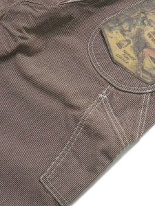 画像6: 【MEGA SALE】LEFT FIELD HICKORY PAINTER PANTS (6)