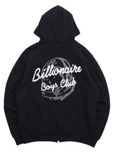 画像2: 【送料無料】BILLIONAIRE BOYS CLUB BB ZIP HELMET ZIP FRONT HOODIE BLACK (2)
