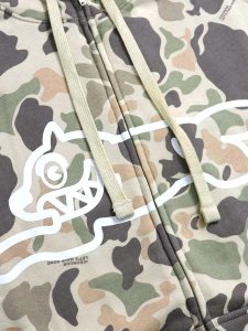 画像3: 【送料無料】ICECREAM DUCK ZIP FRONT HOODIE CAMO (3)