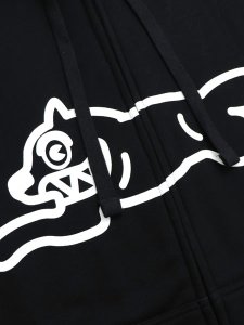 画像3: 【送料無料】ICECREAM ZIPPY ZIP FRONT HOODIE BLACK (3)