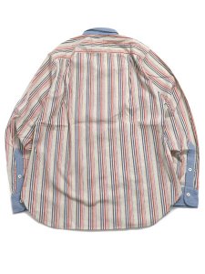 画像2: 【MEGA SALE】LEFT FIELD STRIPE BD SHIRTS (2)