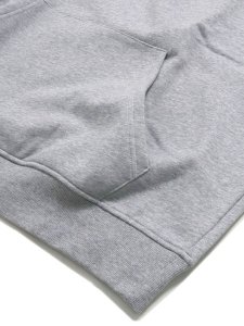 画像4: 【MEGA SALE】CITY LAB PULLOVER FLEECE HOODIE-HEATHER GREY (4)