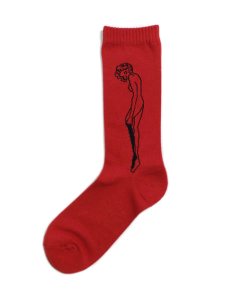 画像1: WHIMSY SOCKS CATHIE SOCKS RED (1)
