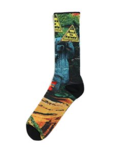 画像1: WHIMSY SOCKS PRINTED COLLAGE SOCKS MULTI (1)