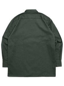 画像2: DICKIES L/S WORK SHIRT-OLIVE (2)