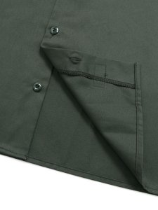 画像5: DICKIES L/S WORK SHIRT-OLIVE (5)