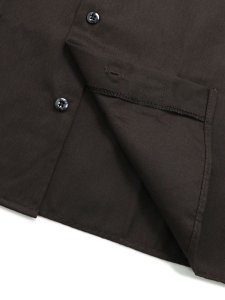 画像4: DICKIES L/S WORK SHIRT-DARK BROWN (4)