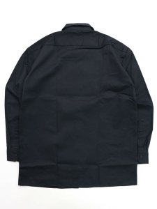 画像2: DICKIES L/S WORK SHIRT-BLACK (2)