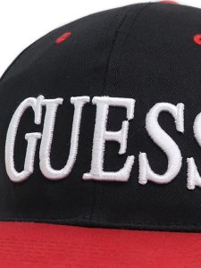 画像5: 【MEGA SALE】GUESS LOGO CAP-BLK/RED (5)