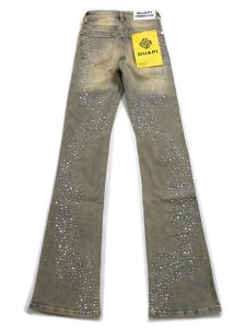 画像2: 【送料無料】GUAPI WMNS VINTAGE PINK PEARLS EMBELLISHED DENIM (2)