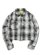 画像1: 【送料無料】GUAPI WMNS CLOUD GREY CROPPED FLANNEL JACKET (1)