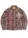 画像1: 【送料無料】GUAPI BLUSH PINK RHINESTONE FLANNEL JACKET (1)