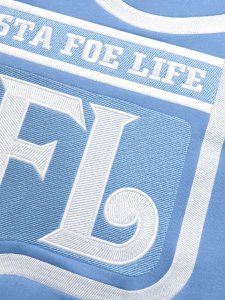 画像4: 【送料無料】WEST WEAR GFL EMBROIDERY LOGO HOODIE SAXE BLUE (4)