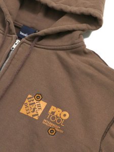 画像3: 【送料無料】INTERBREED WIP FADED ZIP HOODIE FADE BROWN (3)