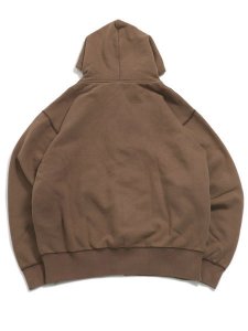 画像2: 【送料無料】INTERBREED WIP FADED ZIP HOODIE FADE BROWN (2)