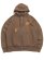 画像1: 【送料無料】INTERBREED WIP FADED ZIP HOODIE FADE BROWN (1)