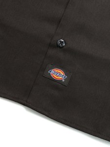 画像4: DICKIES S/S WORK SHIRT-DARK BROWN (4)