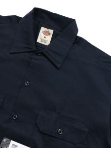 画像3: DICKIES S/S WORK SHIRT-DARK NAVY (3)