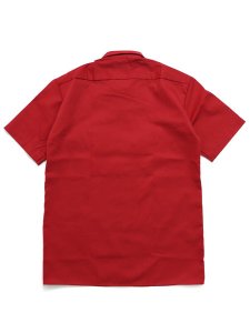 画像2: DICKIES S/S WORK SHIRT-RED (2)