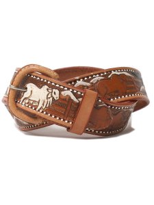 画像1: 【MEGA SALE】MEXICAN CRAFT BELT EMBOSS LEATHER (1)