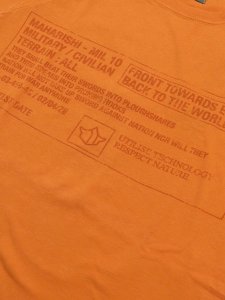 画像3: 【MEGA SALE】MAHARISHI MSU MILITARY TEE-ORANGE (3)