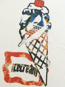画像3: 【送料無料】ICECREAM CONE MAN LS TEE WHITE (3)
