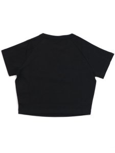 画像2: ADIDAS WMNS 3-STRIPES BABY TEE-BLACK/BLACK/WHITE (2)