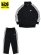 画像1: 【KIDS】ADIDAS KIDS FIREBIRD TRACK SOUIT-BLACK/WHITE (1)