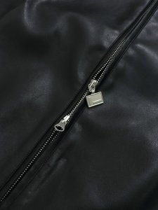 画像5: 【送料無料】FUBU FAUX LEATHER JACKET GRAY (5)