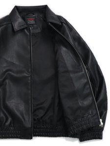 画像9: 【送料無料】FUBU FAUX LEATHER JACKET BLACK (9)