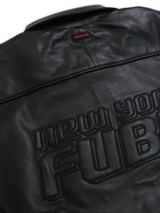画像6: 【送料無料】FUBU FAUX LEATHER JACKET BLACK (6)